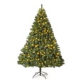 thumbnail image 2 of Árbol de Navidad artificial con 1400 ramas, fácil montaje, base metálica plegable para hogar, oficina y fiestas, 2 of 7