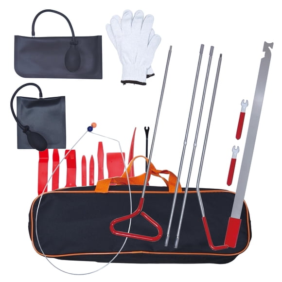 Multifunctional Car Tool Kit, 18 Pieces with Carrying Bag, Emergency Roadside Assistance Set