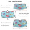 thumbnail image 5 of Yayeee Car Windshield Sun Shade Universal Fit Front Visor Protector, Pink Beach Toys Pattern, 5 of 8