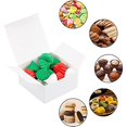 thumbnail image 5 of 30pcs White Gift Box 3.5x3.5x1.5 Inch Kraft Paper Box Packing Cardboard Box Favor Treat Boxes Small Foldable Paper Gift Box for Soap Tea Light Birthday Christmas Wedding Baby Shower, 5 of 9