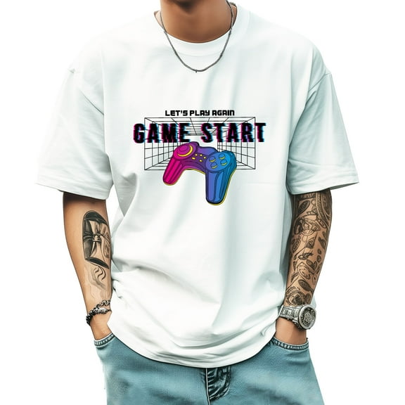 Men's Short Sleeve Graphic T shirt Collection Summer New Trend Sports Shirt Select