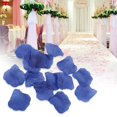 thumbnail image 4 of OKBY Pétalos de Flores - 1000 Piezas de pétalos de Flores de Seda Simulación de Hojas de Rosa para la decoración romántica de la Mesa del Banquete de Boda(17#-Azul Oscuro), 4 of 9