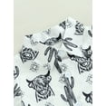 thumbnail image 6 of Western Baby Boy Clothes Cow Print Shirt Romper Short Sleeve Lapel Button Bodysuit Cowboy One Piece Gentleman Outfit, 6 of 8