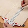 thumbnail image 3 of ángulo de borde ajustable de 0 a 70 °, calibrador de medición de acero inoxidable para dibujo de estudiantes y muebles de construcción de carpinteros (20 pulgadas) XianweiShao 8390615130219, 3 of 5