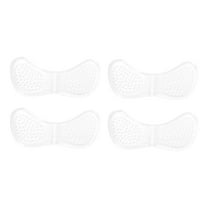 Unique Bargains 2 Pair Soft Concealed Shoes Heel Pads for Prevent Rubbing One Size Transparent