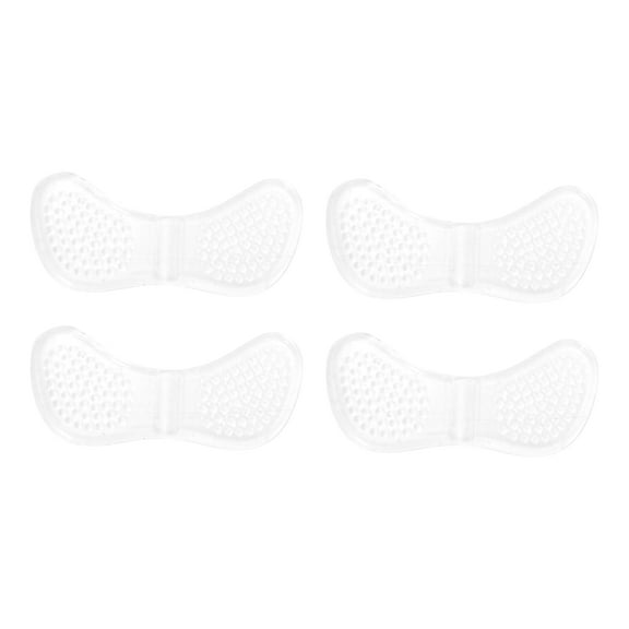 Unique Bargains 2 Pair Soft Concealed Shoes Heel Pads for Prevent Rubbing One Size Transparent