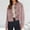 *Pink, variant on ClodeEU Women's Faux Suede Cropped Jacket,Lapel Button Up Jackets With Pockets Green,Womens Plus XL