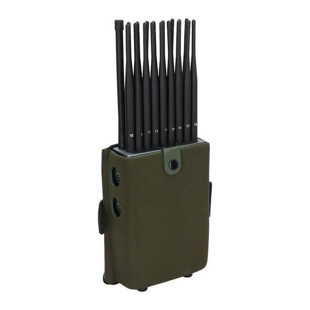 Bloqueador de Grabación de Voz de 18 Canales 25m Radio de Protección Detector de Señal Jammer Interceptor de Grabación 25m 100-240V ANGGREK Otros