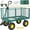 Green, variant on Elleree 880 Lbs Oversized Steel Garden Carts and Wagons,Heavy Duty Mesh Garden Dump Cart Wheelbarrow with Removable Sides and Liner for Yard Lawn
