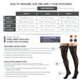 thumbnail image 2 of Truform Sheer Thigh High Stockings: 20 - 30 mmHg, Black, Small, 2 of 7