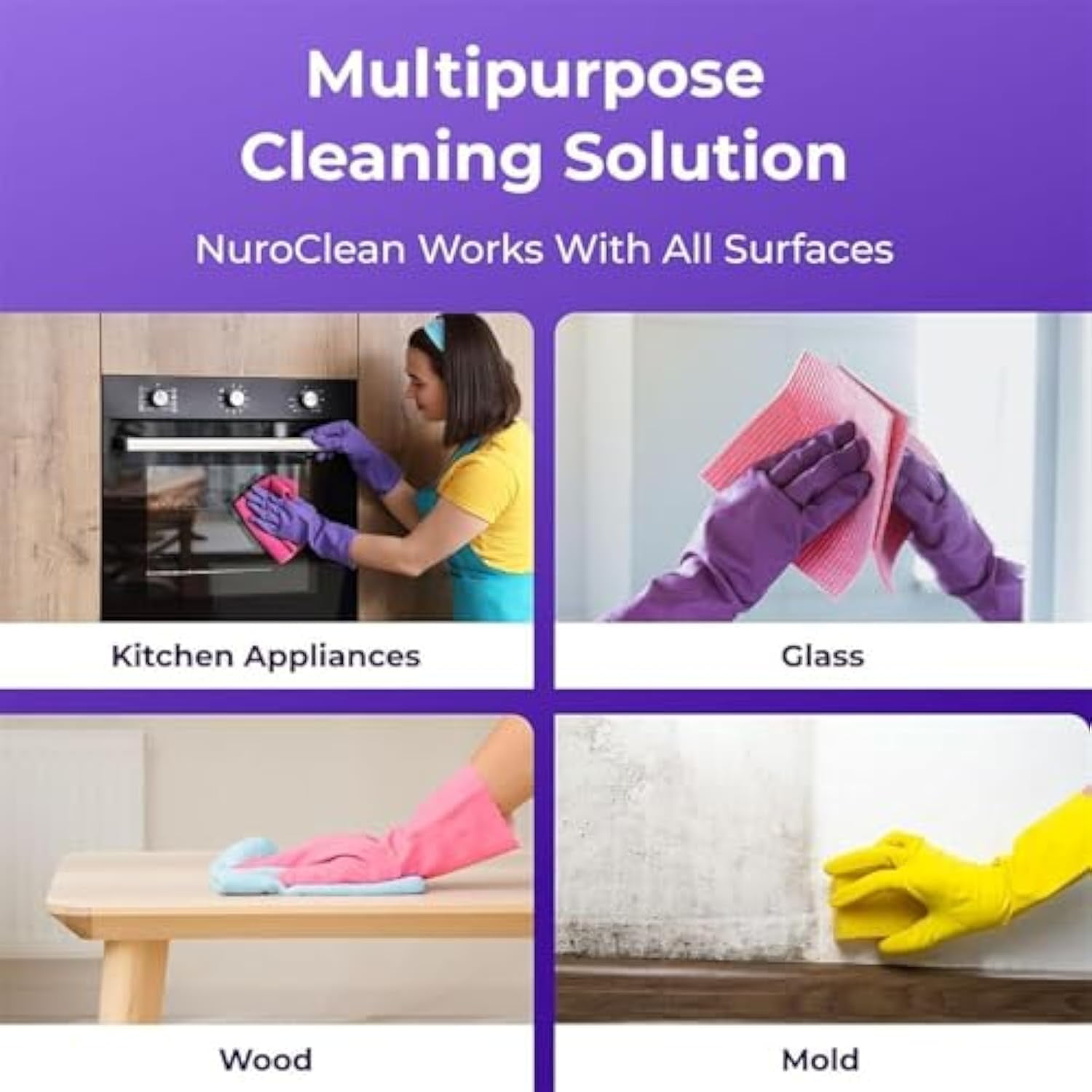Dr Clean Spray Cleaner For Ovens, Dr. Clean Spray Oven Cleaner, Cleaning Spray For Instant Stain Removal, All-Purpose Cleaner Spray (1, 1Bottle+6Tablets)