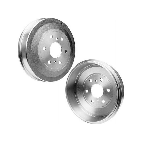 Rear Brake Drum Set - Compatible with 2009 - 2013 Chevy Silverado 1500 2010 2011 2012