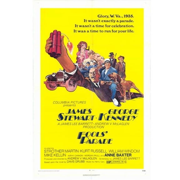 Pop Culture Graphics  Fools Parade Movie Poster Print - 27 x 40