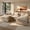 Oatmeal, variant on Toject 107.87" Modular Sectional Sofa U Shaped Cloud Couch, Chenille 4 Seat Deep Seat Sofa with 2 Movable Ottomans for Living Room Bedroom Apartment, Oatmeal