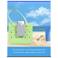 thumbnail image 5 of Mobile Phone Storage Bag, Beach Bag Accessories, for Bogg Hole Bag Mobile Phone Holder, Pendant Insert Accessories,1 * hole bag mobile phone holder,Gray, 5 of 8