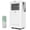 White, variant on 10000 BTU Portable Air Conditioners with Dehumidifier & Fan, Standing Air Conditioner Cools Up to 450 Sq.Ft., Smart Mode, Remote, Auto Swing, 24H Timer, Include Installation Kits, White
