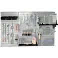 thumbnail image 2 of 4ft Metal Pegboard Standard Tool Storage Kit - Gray Toolboard & Black Accessories, 2 of 6