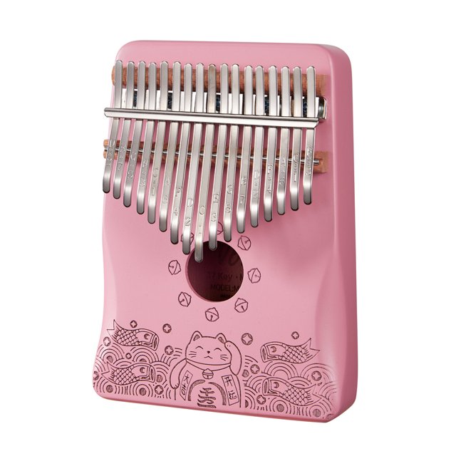 Amdohai Muslady 17-Key Full Solid Veneer Wood Kalimbas Thumb Piano