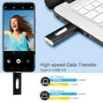 thumbnail image 5 of TOPESEL 32GB OTG USB 3.0 Flash Drive,USB C & USB A Thumb Drive for Android Phone External Storage -Black, 5 of 10