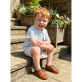 thumbnail image 4 of BemeyourBBs Toddler Baby Boy Summer Clothes 2 Pieces Outfits Textured Plaid Short Sleeve Button Down UP Collar Shirts Pockets Shorts Set, 4 of 9
