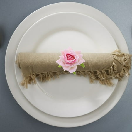 

WHAMVOX 12 Pcs Decorations Napkin Buckle Table Napkins Holders Reusable Rings Banquet