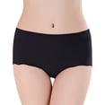 thumbnail image 1 of Summark Women's silk ice ultra-thin quick-drying one piece seamless sexy stretch cotton soft mid-waist panties, 1 of 4