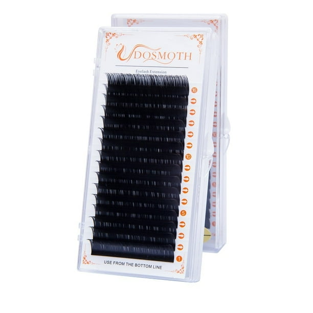 DOSMOTH 16 filas de espesor 0,03 a 0,20 pestañas de visón falso pestañas individuales extensión de pestañas suaves pestañas postizas Deng Xun unisex