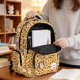 thumbnail image 5 of FKELYI Kids School Backpack for Boys Girls Sunflower Cartoon Dog Print 17 inch Schoolbag Lightweight Casual Daypack with Multi-Pockets for Elementary Student, 5 of 7