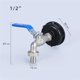 thumbnail image 1 of Kenally Conector de tanque de combustible IBC, grifo de 1/2 , adaptador de grifo de conector doble para tanque de agua de jardín doméstico Herramientas y ferretería Kenally TO003234-00, 1 of 6