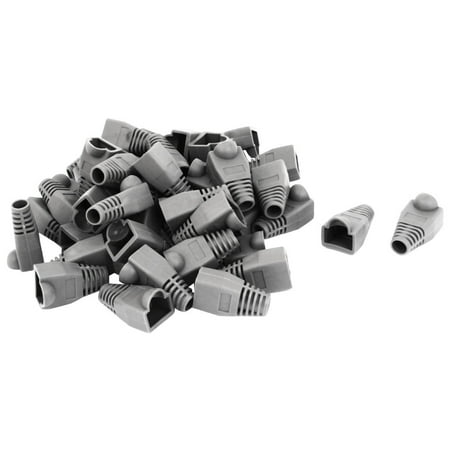 Unique Bargains Ethernet Network Gray Rubber RJ45 Plug Connector Boots Cover Cap Protector 50pcs Networking Cables price history on PriceWatchPro
