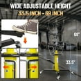 thumbnail image 3 of Garvee Heavy Duty Transmission Jack, 1322 lbs Hydraulic Floor Jack with Foot Pedal & 360° Wheels for Auto Shops, Garage, Yellow, 3 of 7