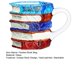 thumbnail image 2 of Taza de libro pintada a mano, diseño de vidrio 3D, novedosa taza de café con libros apilados, regalo literario para profesores y amantes de los libros., 2 of 6