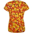 thumbnail image 2 of Halloween Candy Corn All Over Womens T Shirt, 2 of 2