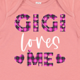 thumbnail image 4 of Inktastic My Gigi Loves Me Hearts in Pink Plaid Boys or Girls Baby Bodysuit, 4 of 5