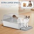 thumbnail image 3 of Caja de arena Suzzipaws XL de acero inoxidable, paquete de 2, 3 of 6