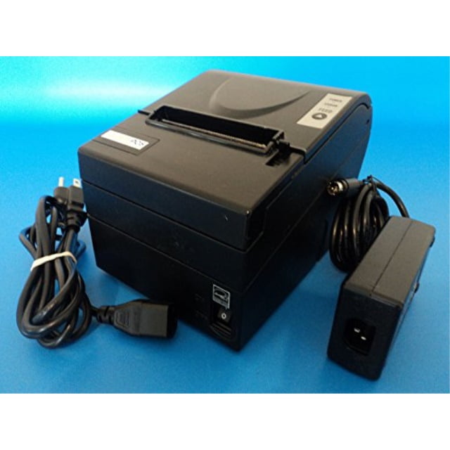 snbc btpr880np pos receipt printer w/new adapter, usb, power cable