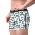 thumbnail image 2 of Fuzoiu Bears and Tropical Leaves Print Men's Ultra Breathable Underwear,No Riding Up Boxer Briefs with ComfortFlexible Waistband-X-Large, 2 of 5