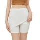 thumbnail image 3 of Pantalones cortos de seguridad de doble capa con cintura alta para mujeres y niñas blanco de gran tamaño grande, 3 of 9