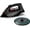 Black, variant on Cordless Iron for Clothes, 1500W Steam Iron Rapid Heating, Ceramic Soleplate, Auto Shut Off, Self-Clean, Anti-Calc, 3 Temperature Settings, 11.84oz Water  Ironing Clothes for , Black