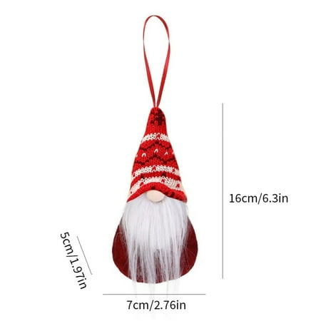 

Forest Old Man Christmas Doll Christmas Tree Hanging Pendant Xmas Decoration for Home Gnome Doll Xmas Kids New Year Gifts