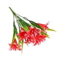 thumbnail image 2 of Artificial Flowers Artificial Flower Plastic Artificial Bouquet (Red), 2 of 3