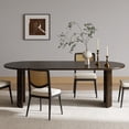 thumbnail image 2 of MAYEERTY 79x33.5x30 Modern Oval Dining Table, Perfect for Large - Scale Home Entertaining Dining and Kitchen, Walnut​, 2 of 9