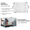 thumbnail image 2 of Ryvnso A Red Bird on Roof View Storage Basket Large Bin Foldable Boxes Toys Organizer 14.2x10.2x8.3in 1 PC, 2 of 8