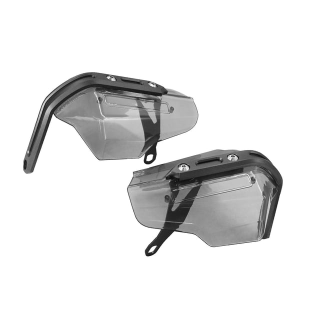 2 deflectores de viento universales para manillar de motocicleta. Marrón y negro