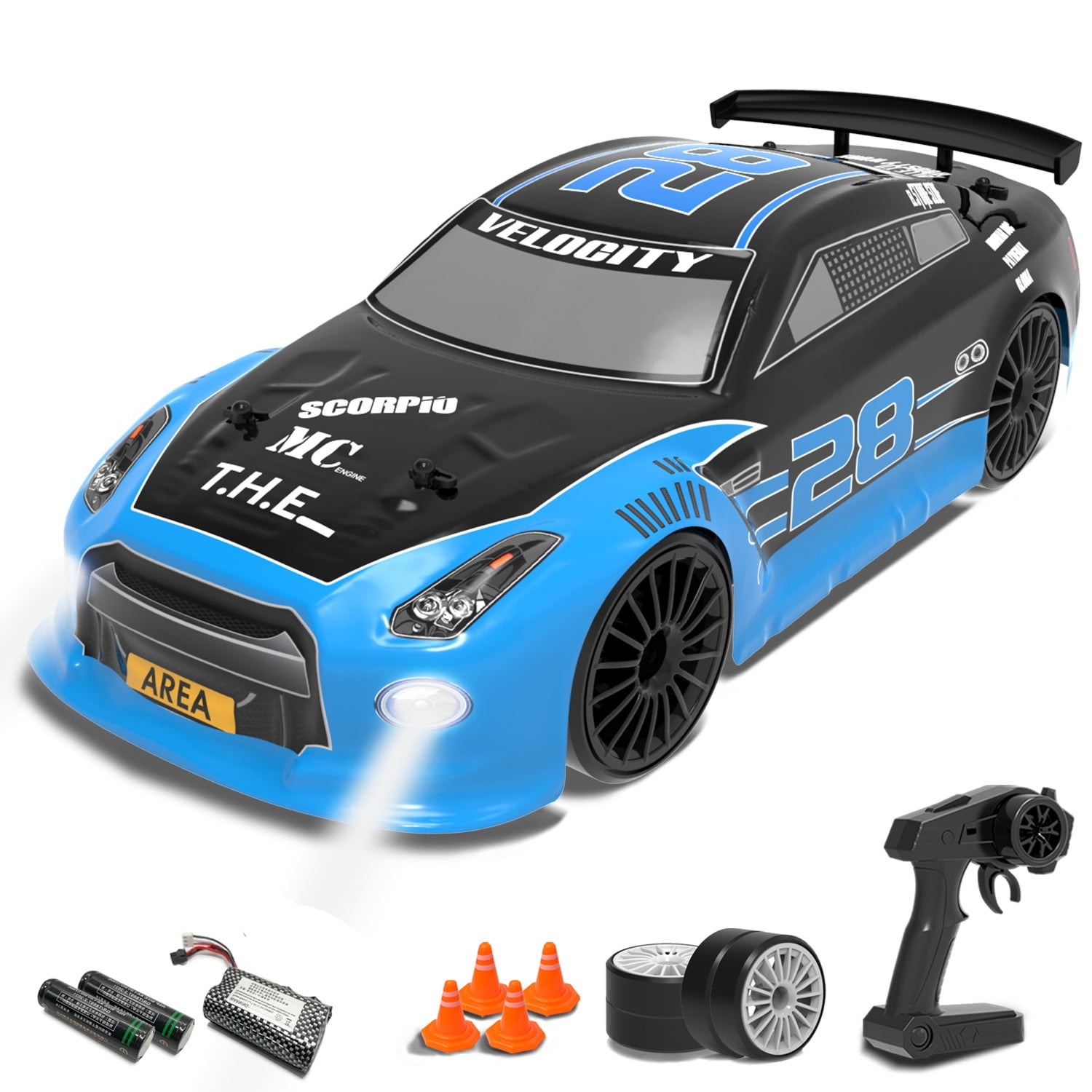 high-speed remote control car, 1:14 ratio, long battery life