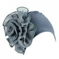 thumbnail image 2 of Herrnalise Women Ladies Retro Big Flowers Hat Turban Hat Cap Pile Cap, 2 of 2