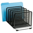 thumbnail image 3 of Rolodex Stacking Desktop Sorter, 5 Sections, Mesh Metal, Black, 3 of 3