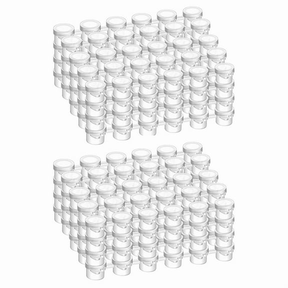 240pcs Paint Containers with Lids, 40 Strips Paint Containers Acrylic Paint with Lids for Craft Paint Storage Classroom
