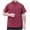Red, variant on Njoeus Button Shirts T Shirts For Man Men'S Cotton T Shirts Button Down Lapel Plaid Shirt Work Short Sleeve Top Tee With Pockets Big & Tall Shirts For Men L-6Xl