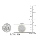 thumbnail image 3 of Dazzlingrock Collection Round White Diamond Disc Mens Hip Hop Iced Pushback Stud Earrings (0.25 ctw, Color I-J, Clarity I1-I2) in 14K Yellow Gold, 3 of 4